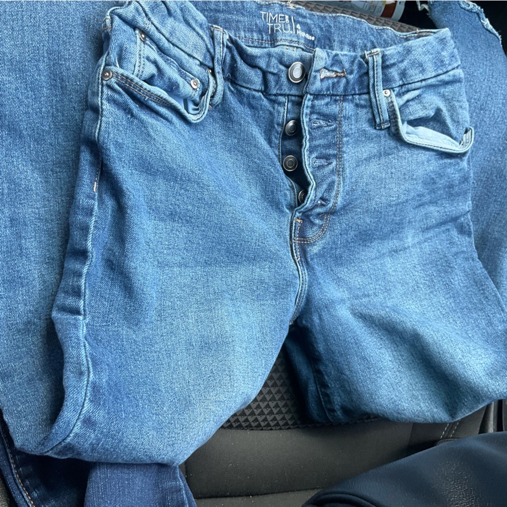 Time and Tru High Rise Blue Jeans